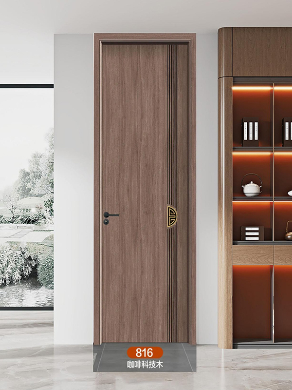 全铝门816咖啡科技木