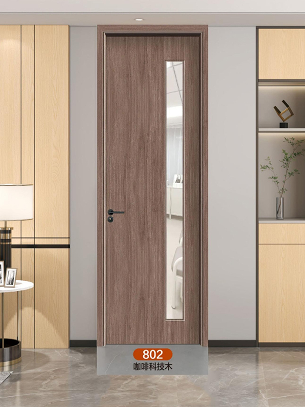 全铝门802咖啡科技木