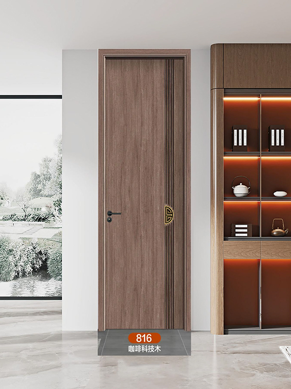 全铝门816咖啡科技木